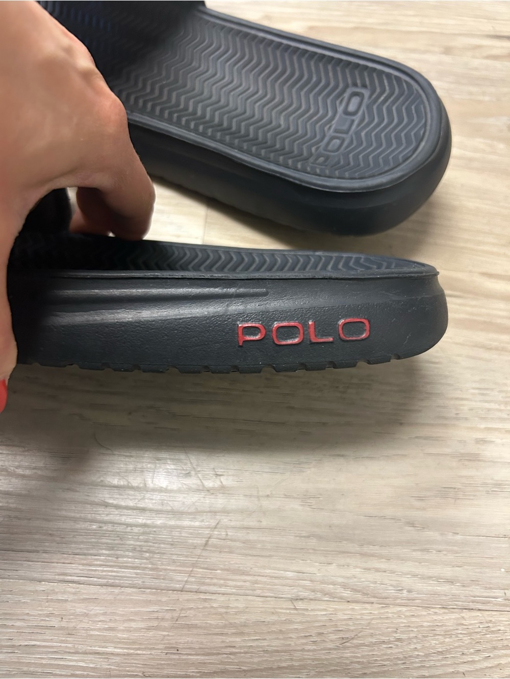 Polo Ralph Lauren Slides Men 13 D Rodwell Sandals Signature Pony Classic Slip On - Picture 6 of 11